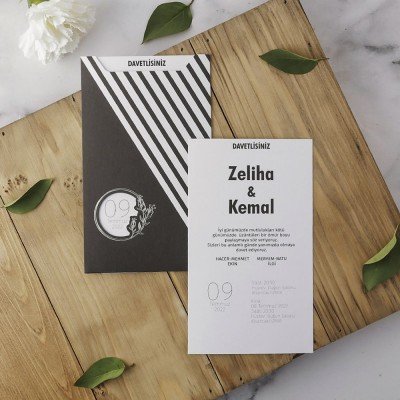 Düğün - Nişan Davetiyesi Eko Polen 40177